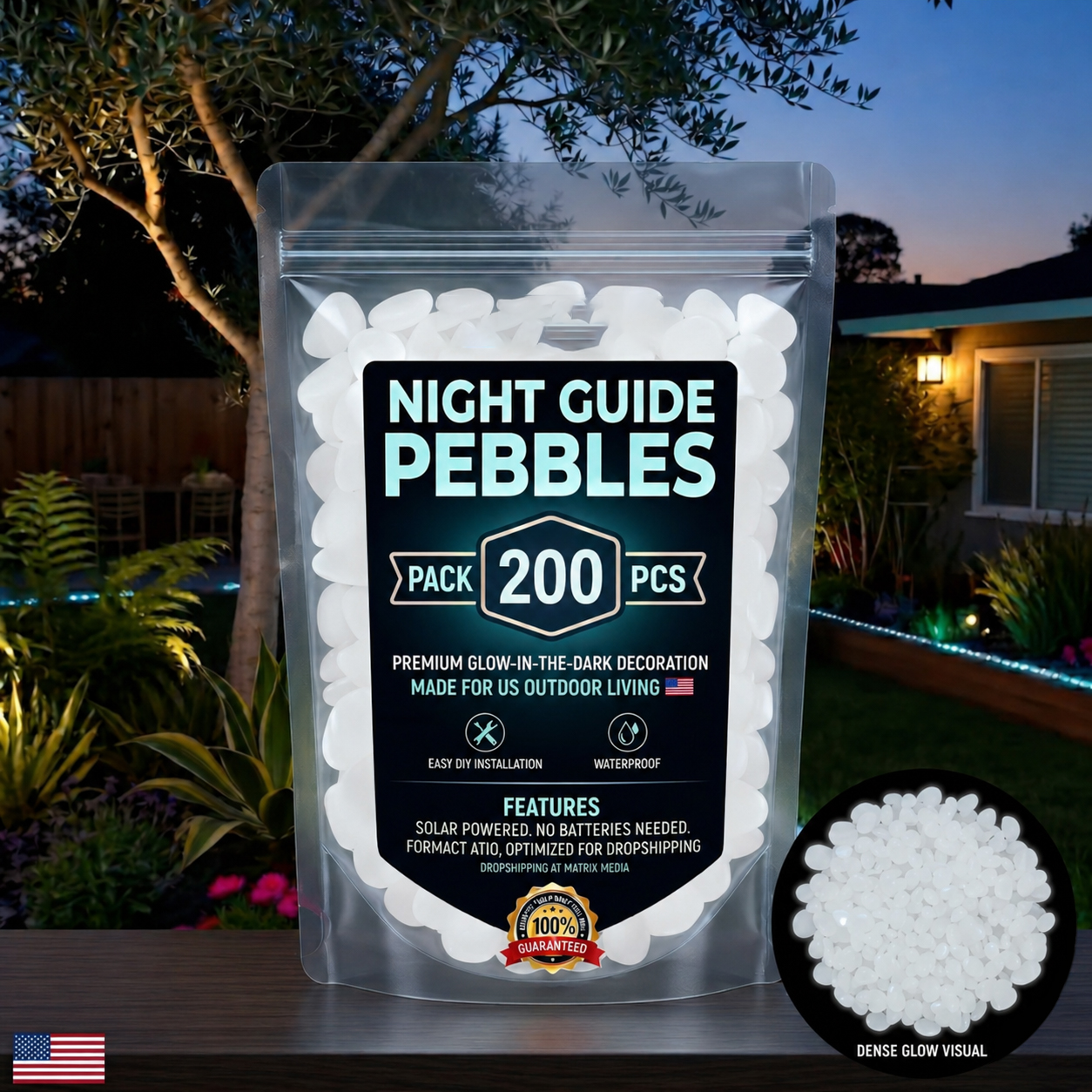 💥LAST DAY SALE 50%OFF💥🌈Colorful Glow-in-the-Dark Garden Stones