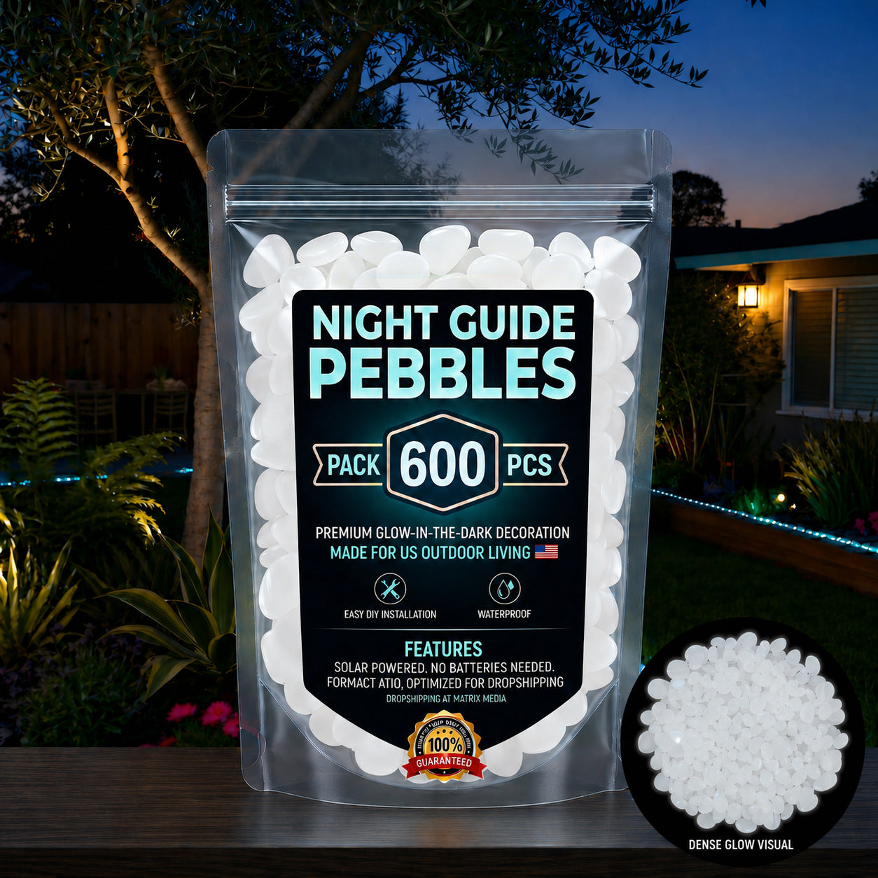 💥LAST DAY SALE 50%OFF💥🌈Colorful Glow-in-the-Dark Garden Stones