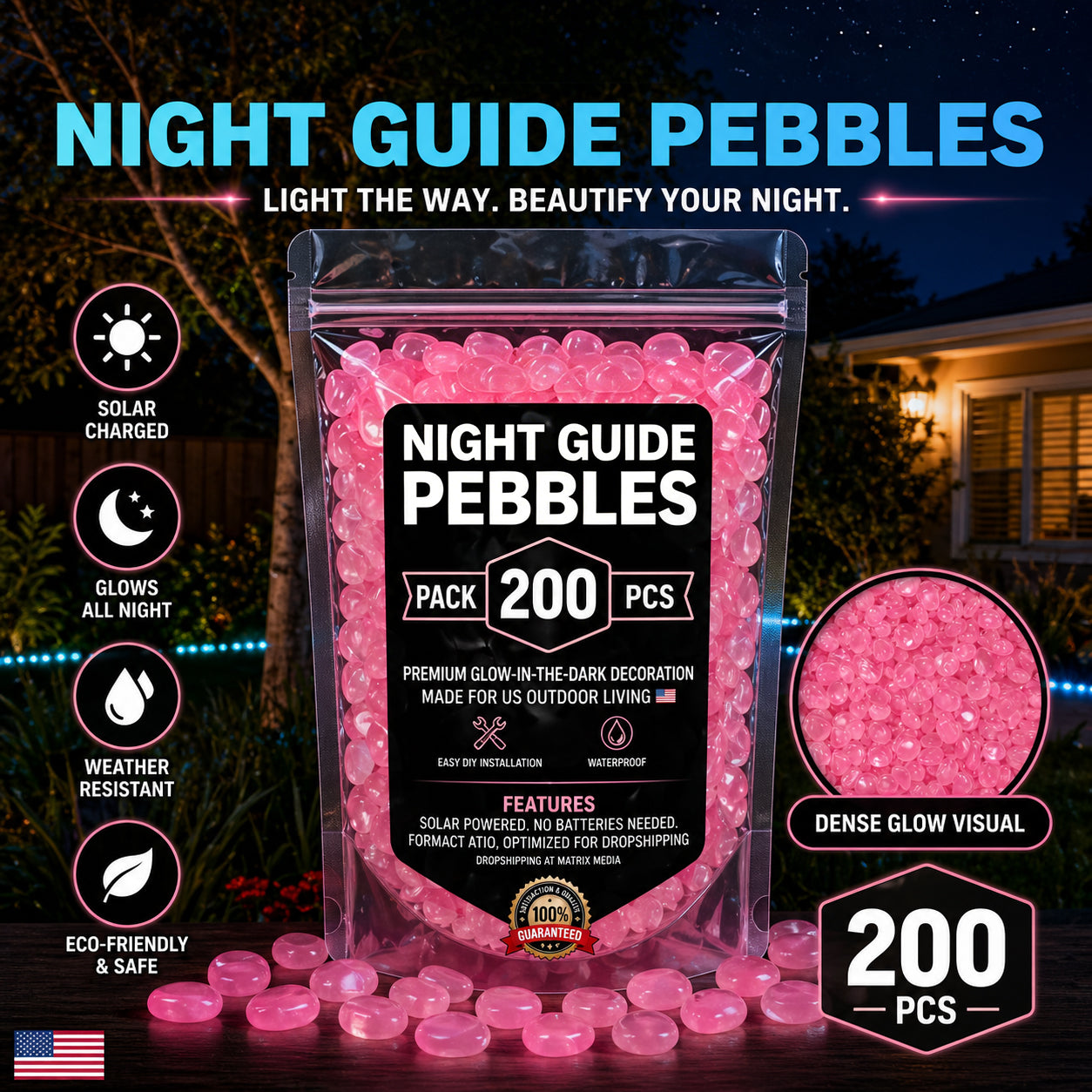 💥LAST DAY SALE 50%OFF💥🌈Colorful Glow-in-the-Dark Garden Stones